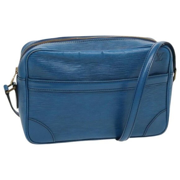 LOUIS VUITTON Epi Trocadero 27 Shoulder Bag Blue LV - Picture 1 of 14